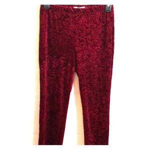 Red Velvet Feeling Leggings